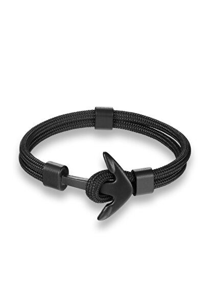 Choice Black New Fashion Woven Multilayer Black Anchor Bracelets Men Hope Anc...