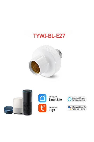 Choice1 TYWI-BL-E27 حامل مصباح ذكي واي فاي تويا E27، قاعدة مصباح ذكية، محول ل...