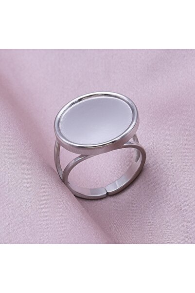 Choice J455-S Elliptical Smooth Bright Surface Double Deck Metal Ring Opening...