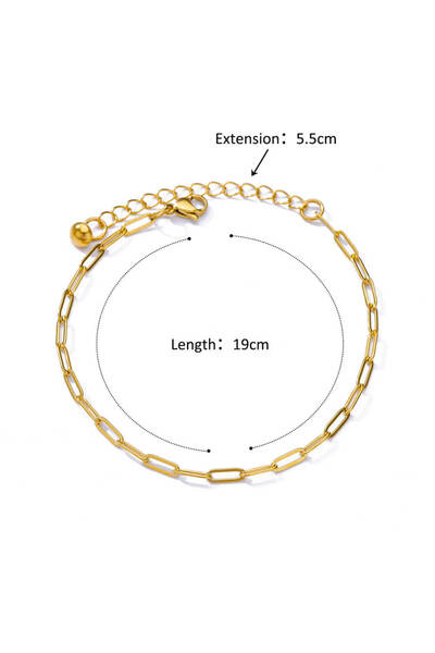 Choice HJ379G Stainless Steel Chain Anklets for Women Gold Color Ankle Bracel...