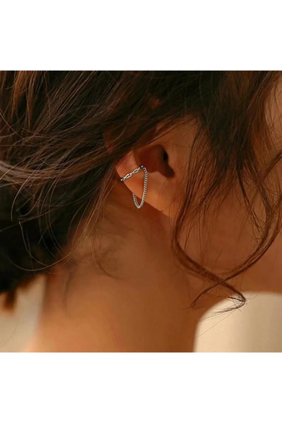 Choice Silver 1pc Fashion Minilist No Piercing Ear Cuff Earrings for Woman Fa...