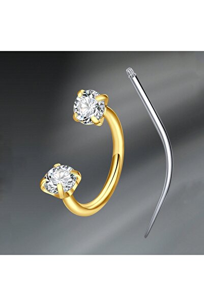 Choice5 C-shaped and spiral body 18G 1.0x8mm Nose Rings & Studs I Septum Ring...