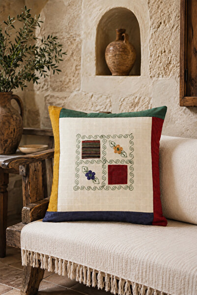 ÖDEL BULDAN Ödel Buldan Patchwork Pillow Kn021 40X40 cm