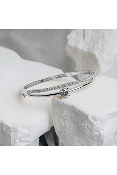 Choice1 XL1469 Huitan Novel Stylish Bangle Women Unique Double Lines Dazzling...