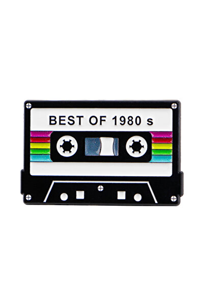 Choice 4 دبابيس بروش عتيقة من عام 1985، مصنوعة من شريط لاصق ومينا، تُستخدم كد...