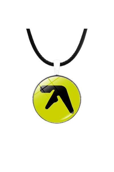 Choice yellow Hip-Hop Aphex Twin Logo Funny Meme Necklace Handmade Jewelry Ca...