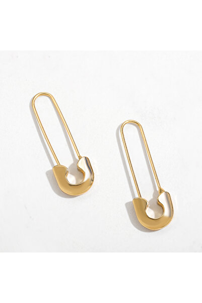 Choice 21780 Minimalist Safety Pin Shape Leverback Earrings for Women U-shape...