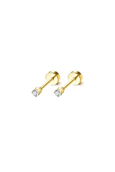 Choice 1Pairs CZ 2mm Gold 15 Pairs Tiny Surgical Steel Gold Stud Earrings, Co...