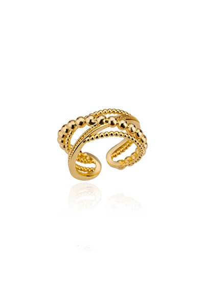 Choice JZ4402G Twist Bead-Shape Rings for Women Men Opening Stainless Steel R...