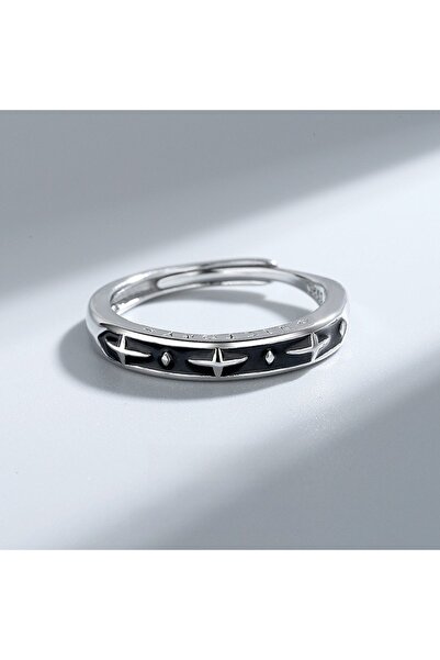 Choice Adjustable Silver Adjustable Starlight Ring, Stainless Steel Punk Jewe...