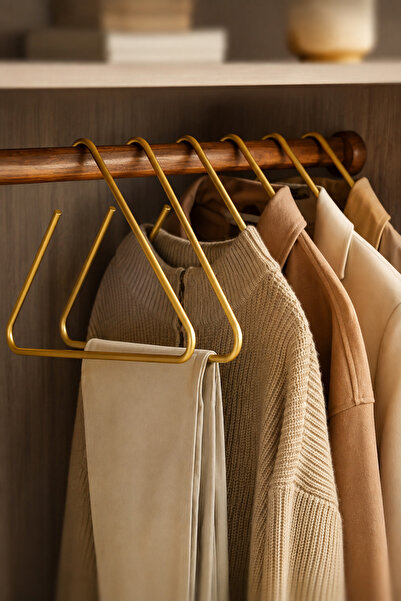 VENON 1Pcs Triangle Gold New Style Hanger Clothes Hanger Clothes Hanger Metal...