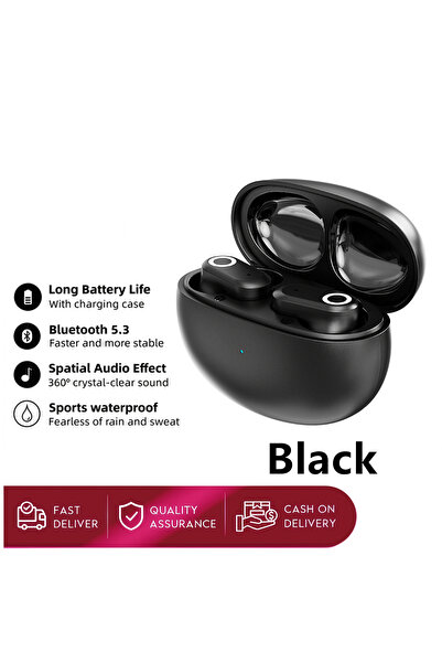 Choice1 black TWS Wireless headphones Bluetooth 5.3 Long Standby Touch Contro...