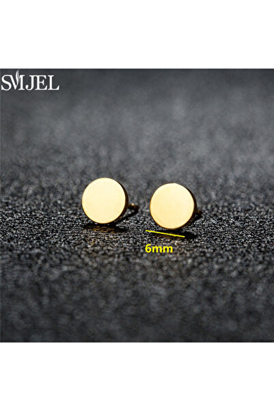 Choice16 GED006G Fashion Stainless Steel Earrings Small Star Moon Stud Earrin...