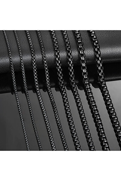 Choice 70cm 3.0MM Black HIYEE 1 Piece 2mm/3mm/4mm/5mm Black Color Box Link Ch...