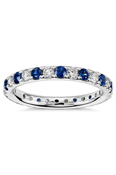Choice4 6 Q049 Huitan Simple Stylish Finger-ring for Women Blue/Crystal Cubic...