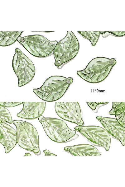 choice2 100pcs style4 100pcs Acrylic Mini Small Tree Leaf Hand Beaded DIY Han...