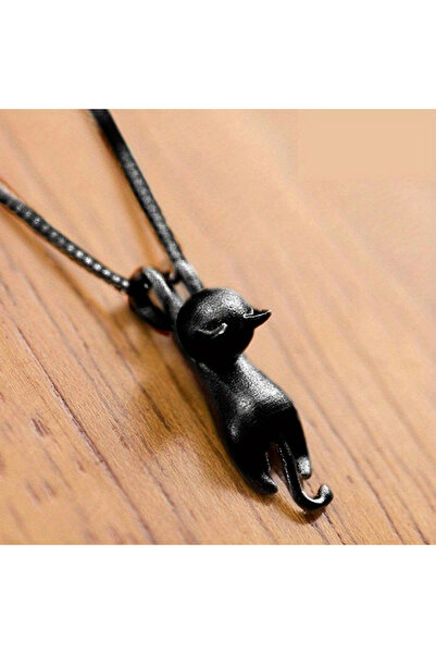 Choice XL917 Huitan Cute Cat Necklace Women Black /White Animal Pendant Y2K G...