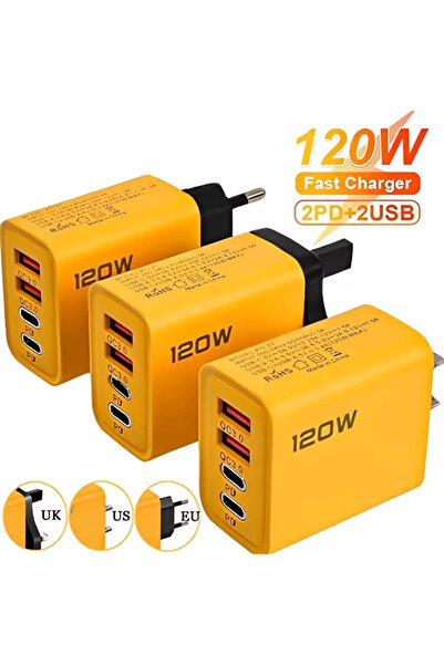 Choice US 4 Ports USB C PD Charger Quick Charge 3.0 Type C USB Phone Chargers...