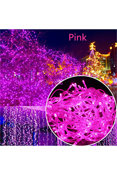 Choice 10m 100L 220V EU Pink 220V EU Plug 10M Outdoor Christmas 100 LED Strin...