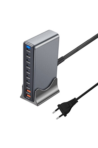 Choice EU 800W GaN Fast Charge 3.0 USB Type-C Quick Charger,10-Port 5C3A PD C...