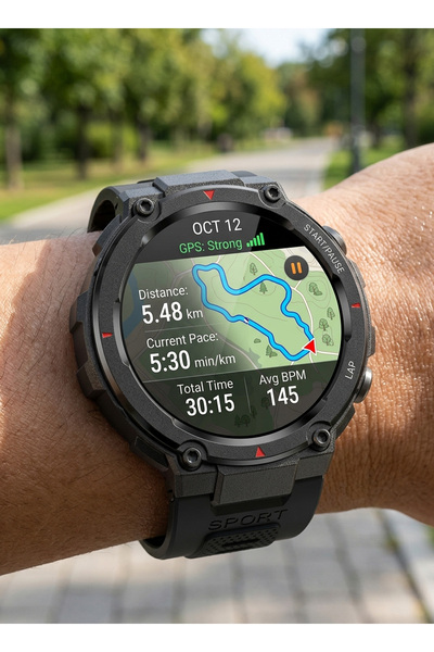 AOLON ساعة ذكية نافي آر جي بي إس مع شاشة 1.32 بوصة، تتبع GPS، مراقبة معدل ضرب...