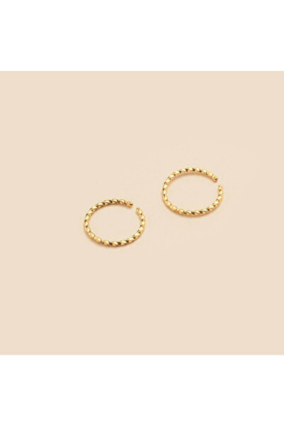 Choice1 Gold 2pcs 316L Stainless Steel Twist Nose Rings 20G 0.8x8mm Septum He...
