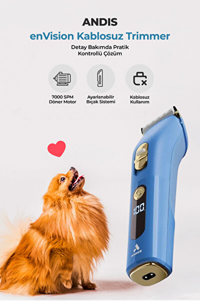 Andis enVİSİON Şarjlı Kedi Köpek Tıraş Makinesi - Pati Altı ve Hijyen Tıraşı ...