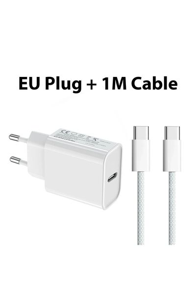 Choice4 EU Charger and Cable PD Charger 40W Fast Charging USB C Charger For i...
