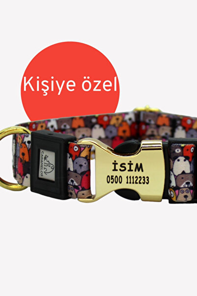 CARAMELOS KİŞİYE ÖZEL İSİMLİ- KÜNYELİ ORTA VE BÜYÜK IRK AYARLANABİLİR KÖPEK B...