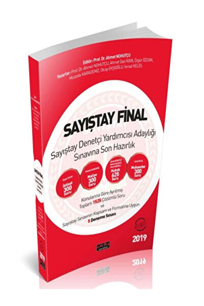 Savaş Yayınevi Sayıştay Final Son Hazırlık Soru Bankası Savaş Yayınları 2019