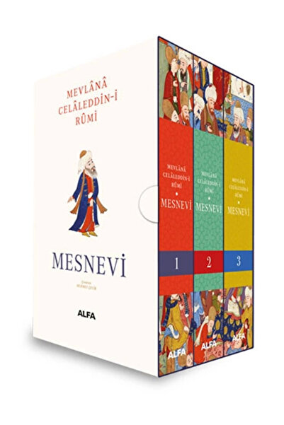 Alfa Yayınları Mesnevi 1-2-3 (KARTON KAPAK KUTULU SET)