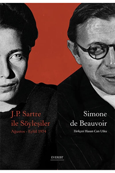 Everest Yayınları J.P. Sartre İle Söyleşiler Kitabı Simone De Beauvoir Kitapl...