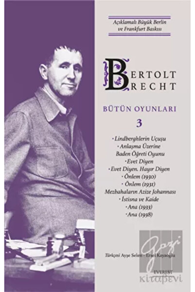 Everest Yayınları Bertolt Brecht - Bütün Oyunları 3 (CİLTLİ)