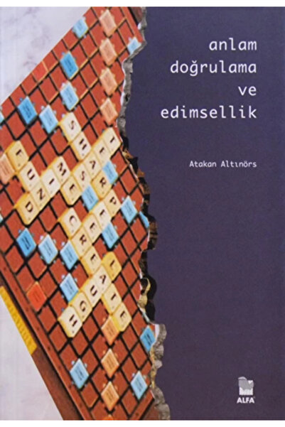 Alfa Yayınları Anlam Doğrulama Ve Edimsellik