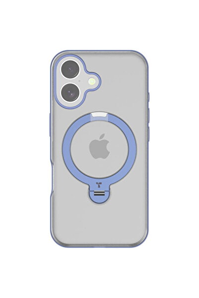 TORRAS Husă Ostand Spin pentru iPhone 16 (Albastru)
