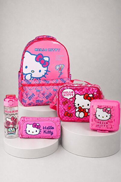 Hello Kitty X Dekomus Licensed Primary School, Nutrition, Pencil Bag, Water B...