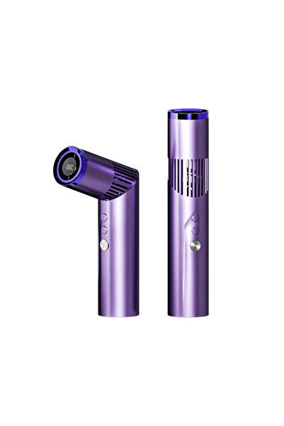 choice2 PURPLE TINSOL Lipstick Portable Mini Fan, Equipped with a Brushless M...