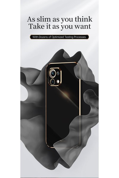 MCASERING Xiaomi Mi 11 Lite Case Shiny Edge Gold Embroidered Camera Protected...
