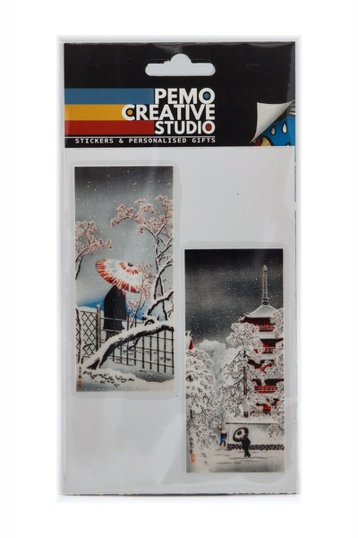 PEMO Creative Studio Vintage Poster Sticker Seti 2 Parça Suların Etüdü UV DTF...