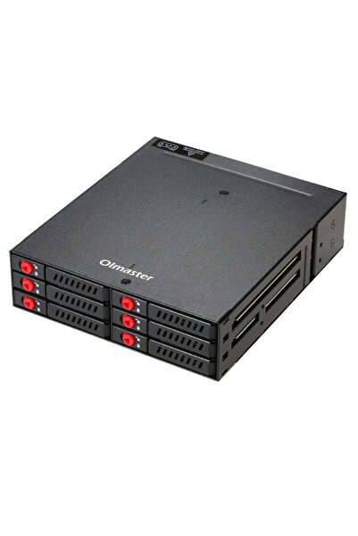 Choice black OImaster 6 Bays Mobile Backplane Support 2.5'' SATA HDD SSD Hard...