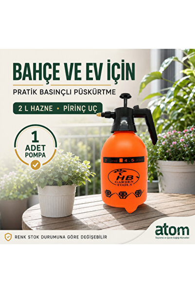 Atom Ilaç Pompası 2lt El Tipi Basınçlı  Pompa