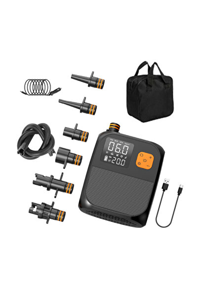 Choice Black Portable Paddle Board Pump for Swimming Rings 25PSI High Pressur...