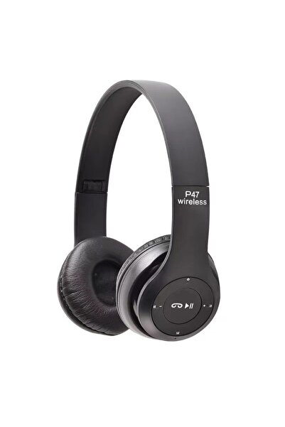 Choice Black Stereo P47 Headset 5.0 Bluetooth Headset Folding P Series Wirele...