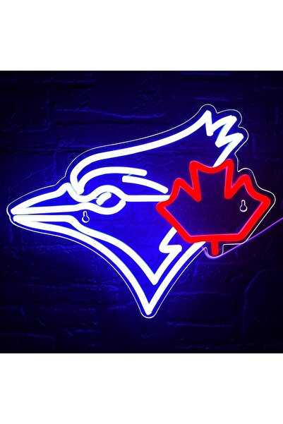 Choice Team Logo USB Dimmable Blue Jay with Maple Leaf Neon Sign Vintage Natu...