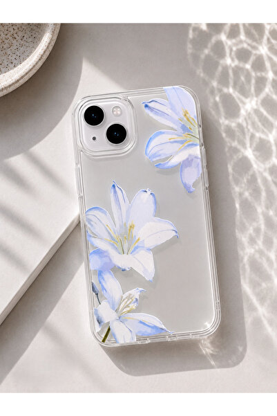 lirius.co İphone 13/14/15 Uyumlu Silikon Şeffaf Desenli Premium Telefon Kılıfı