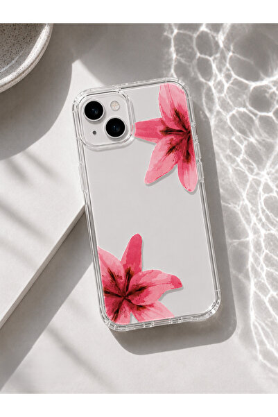lirius.co İphone 13/14/15 Uyumlu Silikon Şeffaf Desenli Premium Telefon Kılıfı