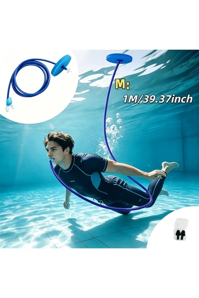 Choice 1m "Silicone Diving Snorkel – Anti-choking Breathing Valve, Single/Dou...