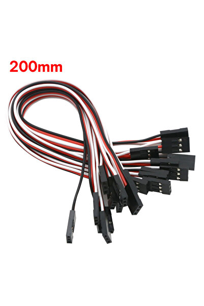 Choice 200MM 10pcs 100mm 150MM 200MM 300MM 500MM Servo Extension Cord Male to...