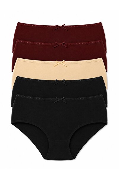 missblue moon High Waist 5-Piece Bato Panties 5010-2
