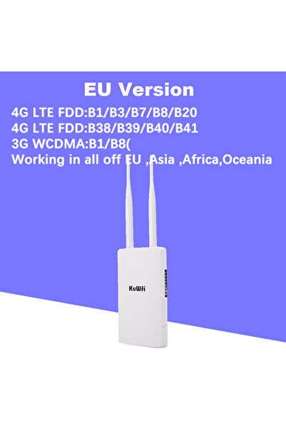 Choice EU Version KuWFi Waterproof Outdoor 300Mbps WiFi Router CAT4 4G LTE Ro...